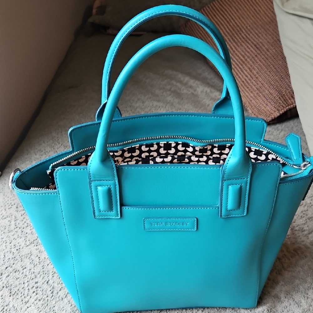 Vera Bradley Aqua Blue Tote Bag